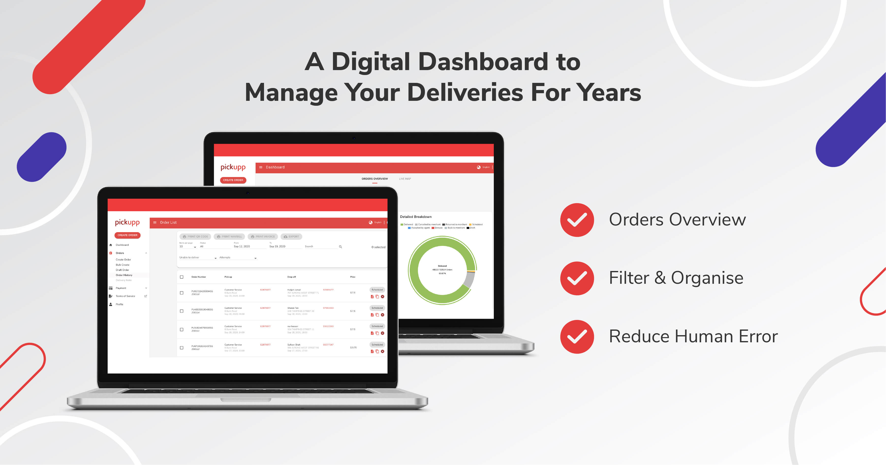 Pickupp's Digital Dashboard